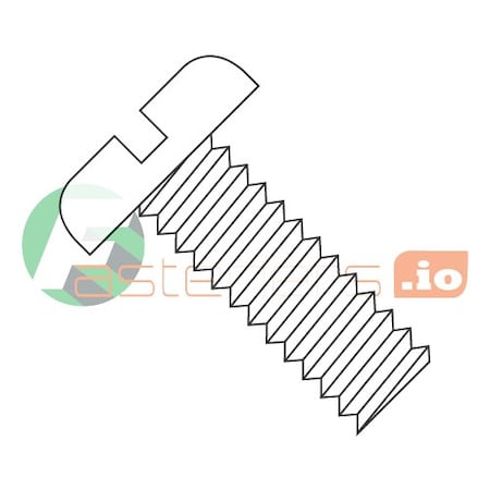 #6-32 X 1/8 In Slotted Pan Machine Screw, Plain Nylon, 2500 PK